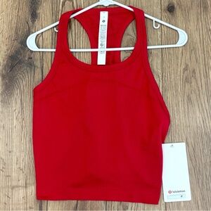 NWT Lululemon Swiftly Tech Cropped Racerback Tank Top Sz 12 In Pink Dragonfruit